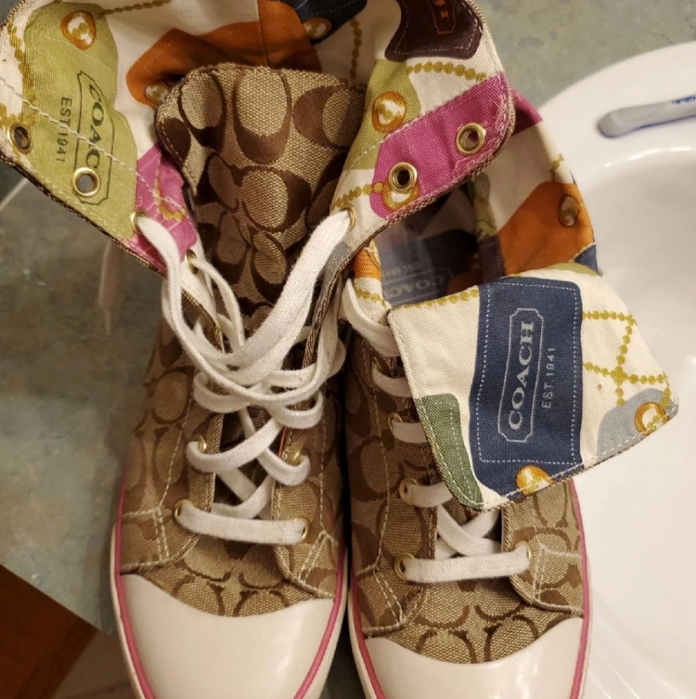 Coach high top sneakers